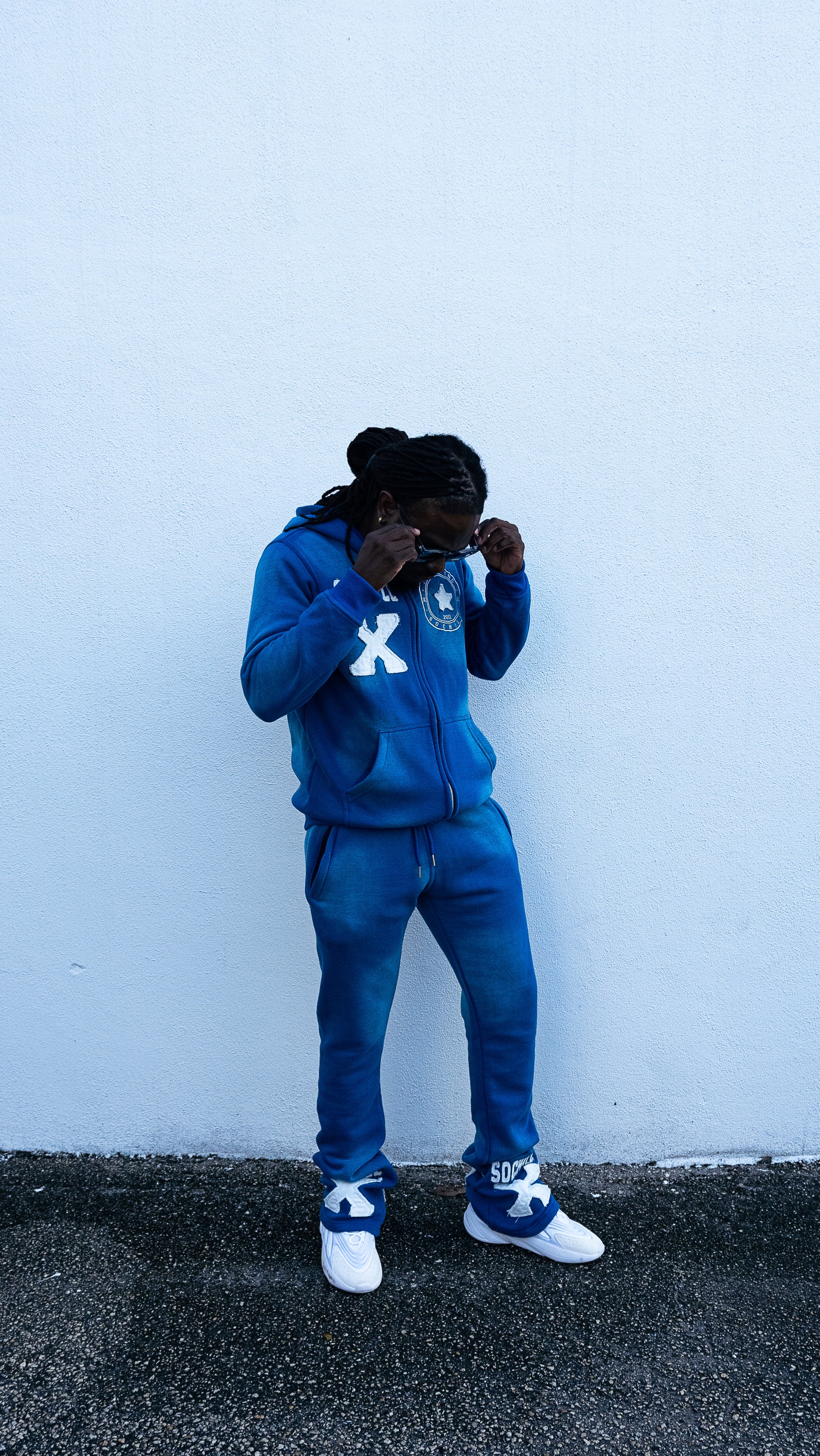 Acid wash hoodie and Flare pants by Sochill