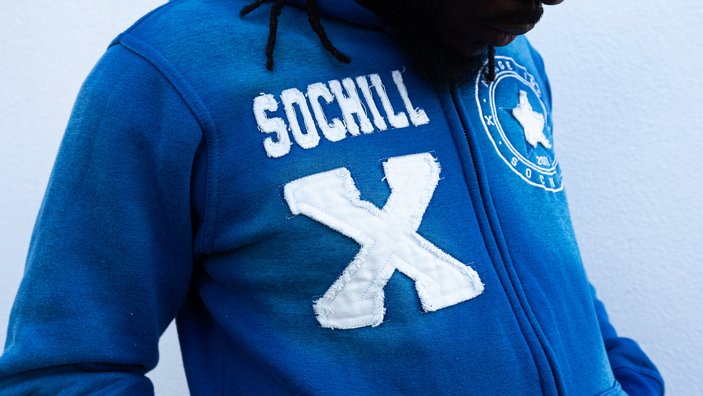 Sochill Full Zip Acidwash Hoodie