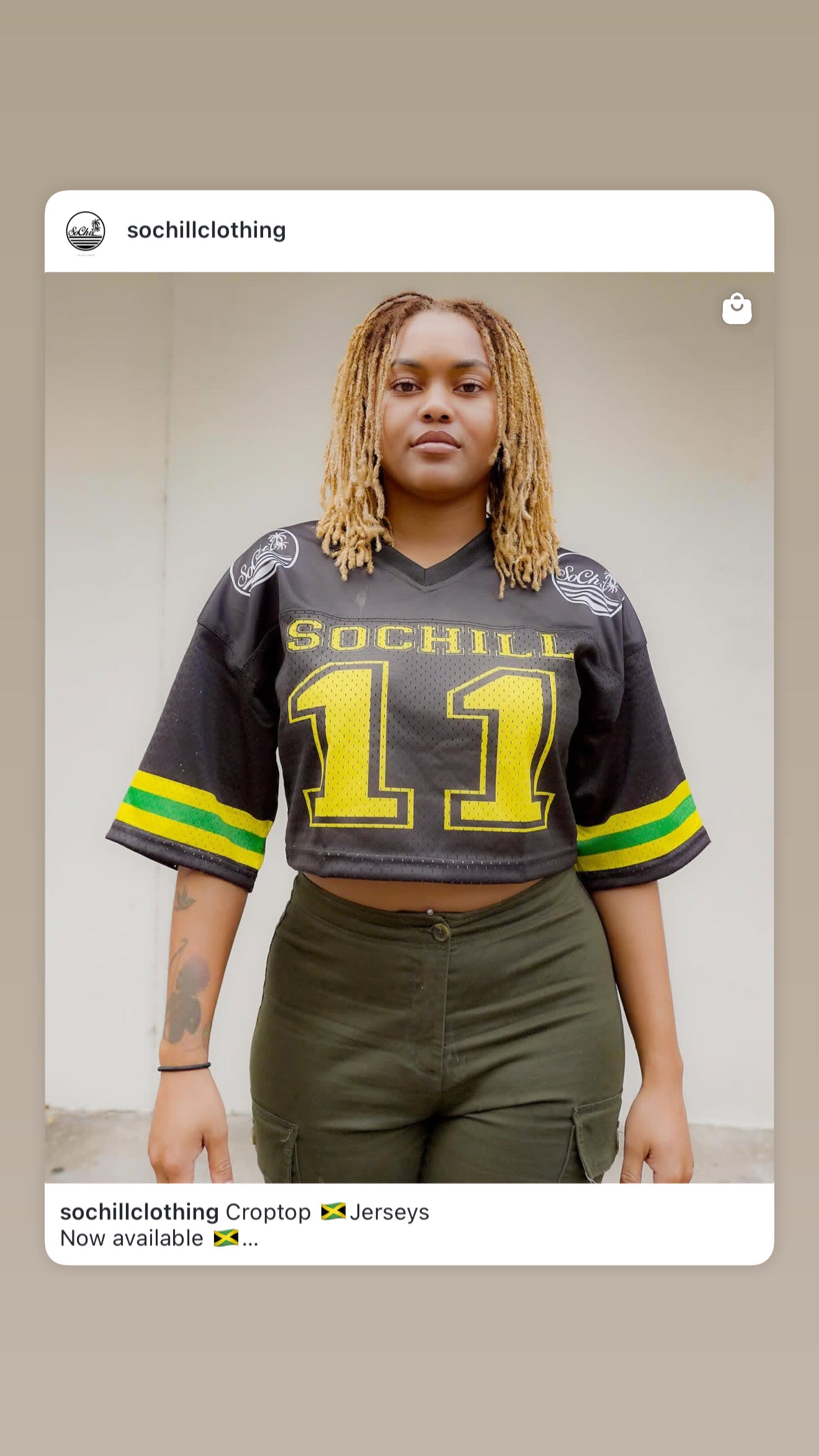 Jamaica Croptop Jersey