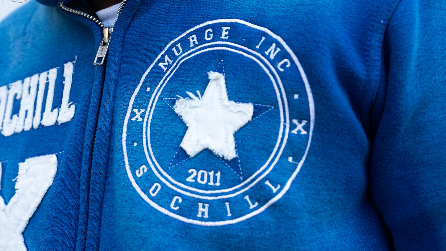 Sochill Full Zip Acidwash Hoodie