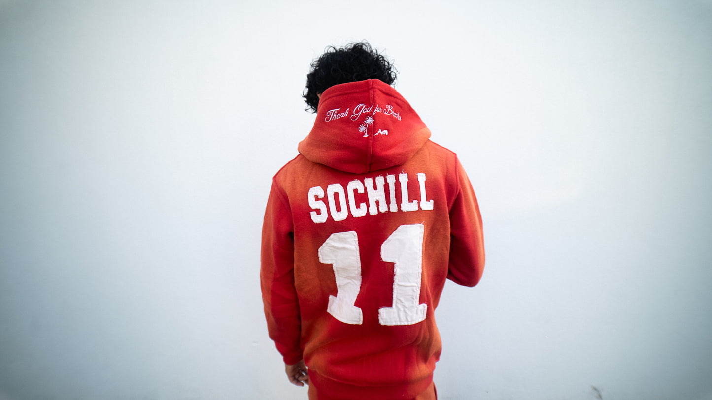Sochill Full Zip Acidwash Hoodie