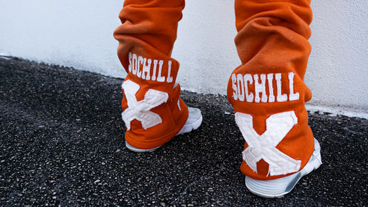 Stacked Acid Wash Pants