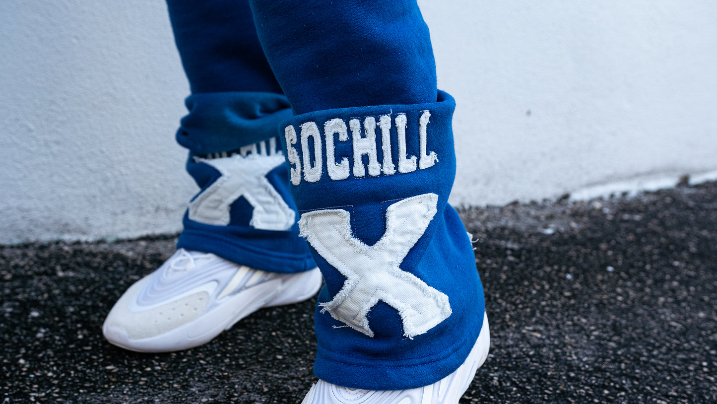 Stacked Acid Wash Pants