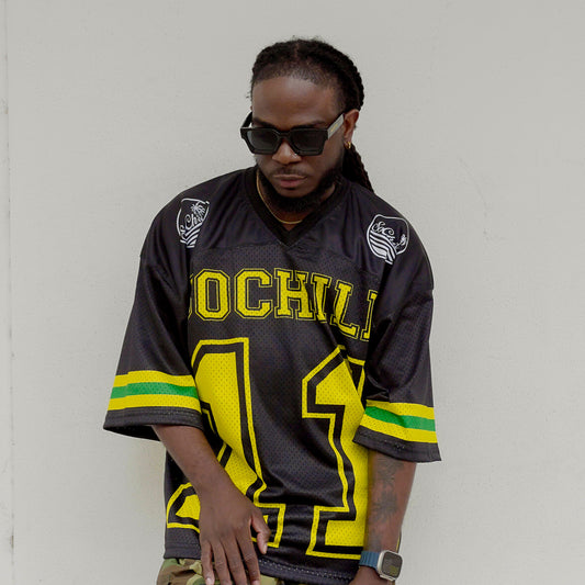 Oversized Jamaican themed jerseys