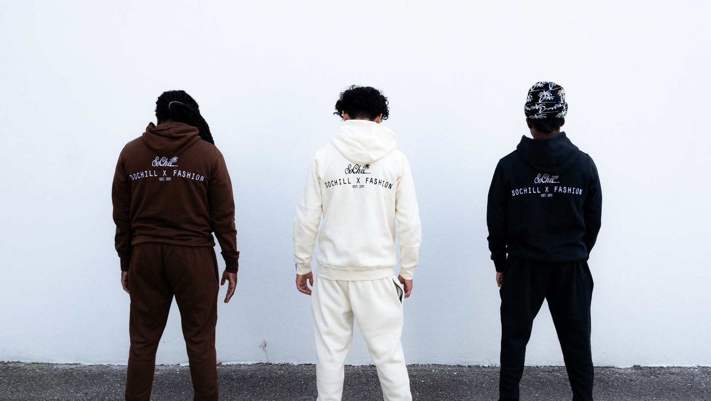 Sochill Embroidered Hoodie Sets