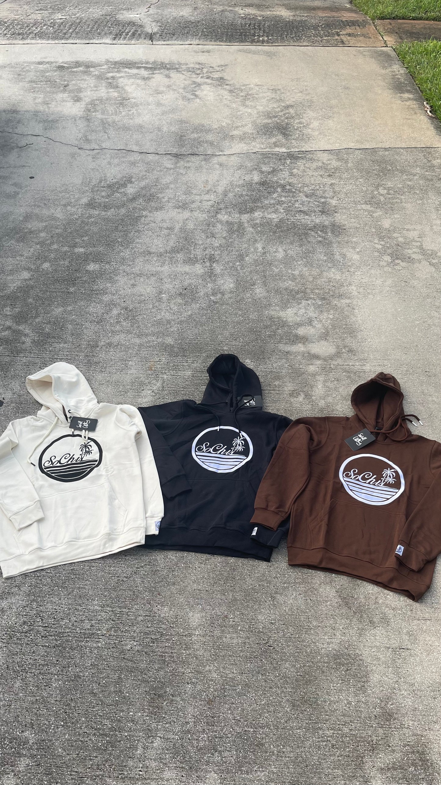 Sochill Embroidered Hoodie Sets
