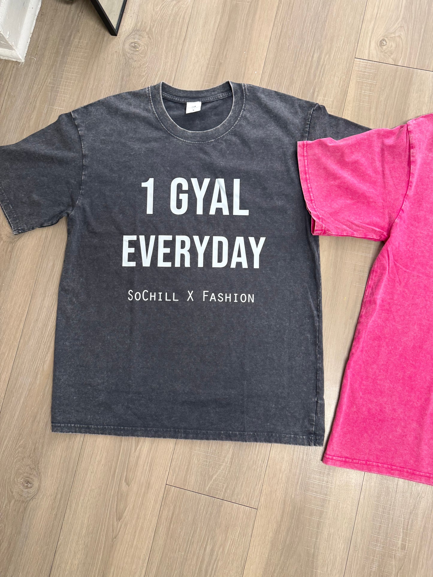 1 Gyal Everyday Oversized Tees (Acid Washed)
