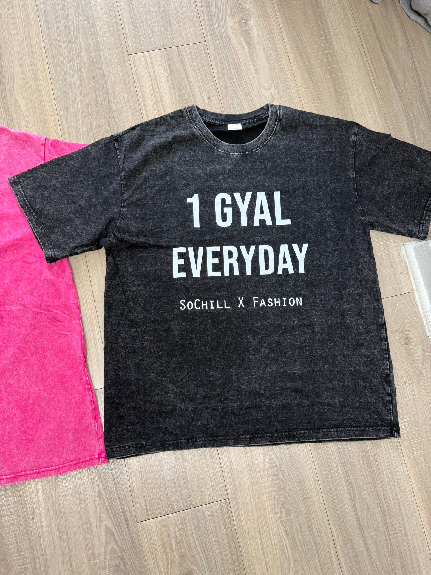 1 Gyal Everyday Oversized Tees (Acid Washed)